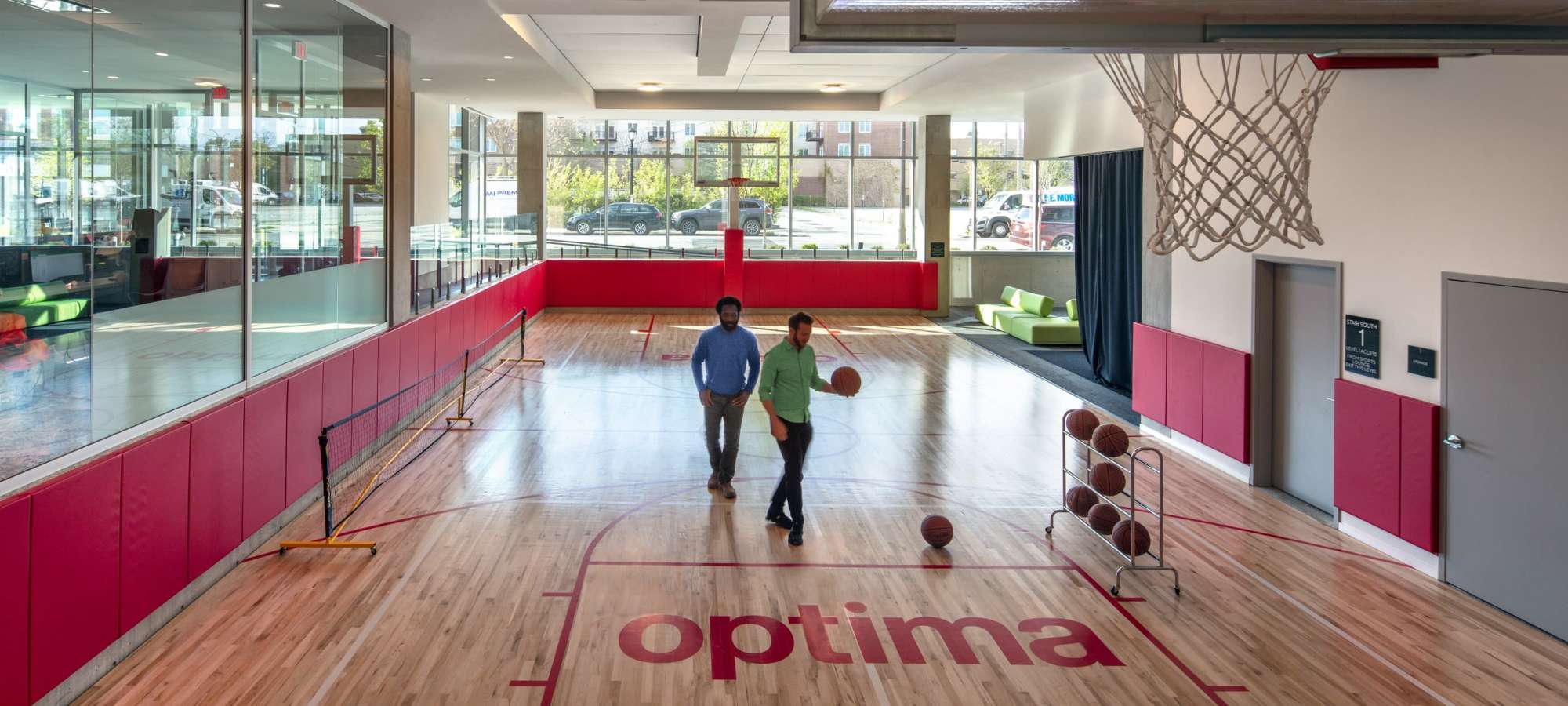 Pickleball/Basketball Court at Optima Verdana® in Wilmette, Illinois