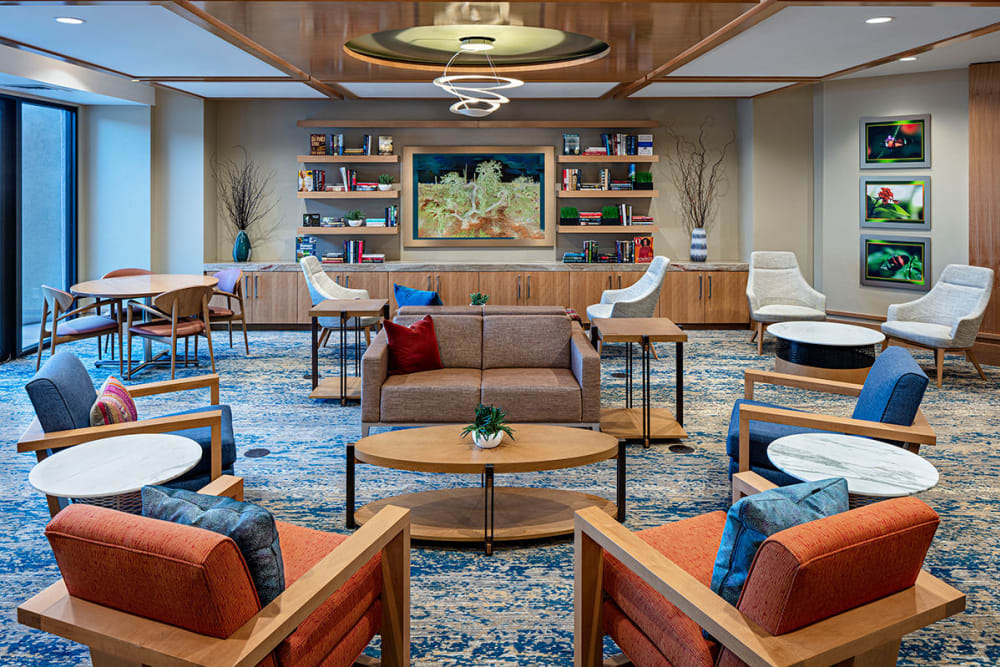 comfortable seating area