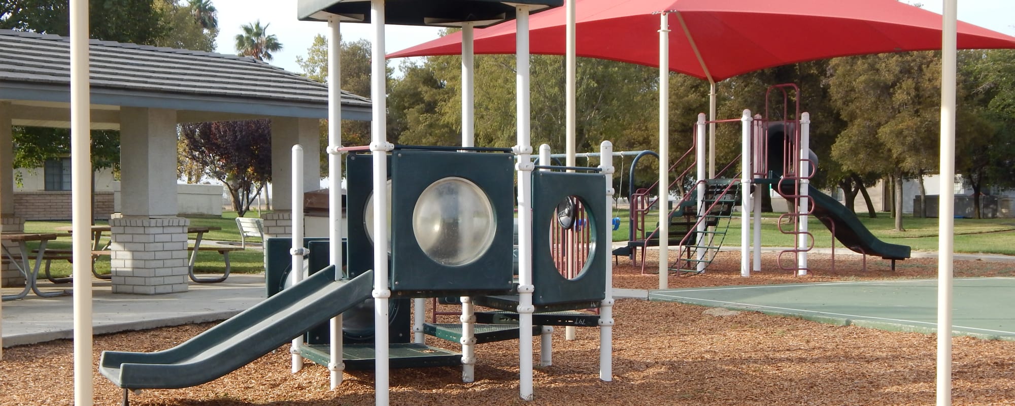Play area park at Carl Vinson Park in Lemoore, California