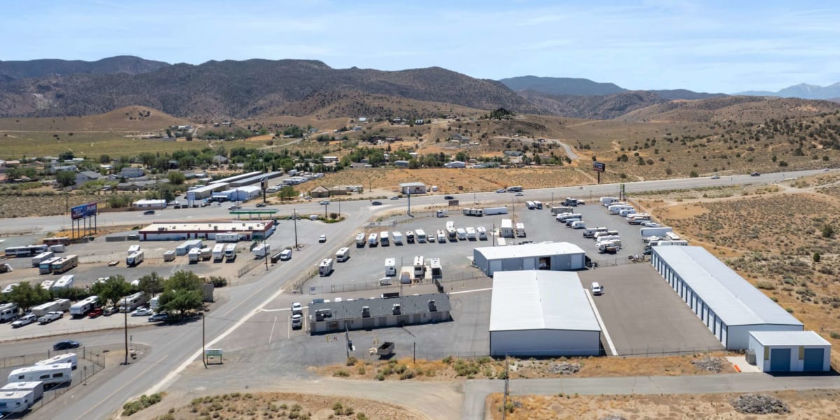 Property overhead view at Sierra Boat and RV Storage in Carson City, Nevada