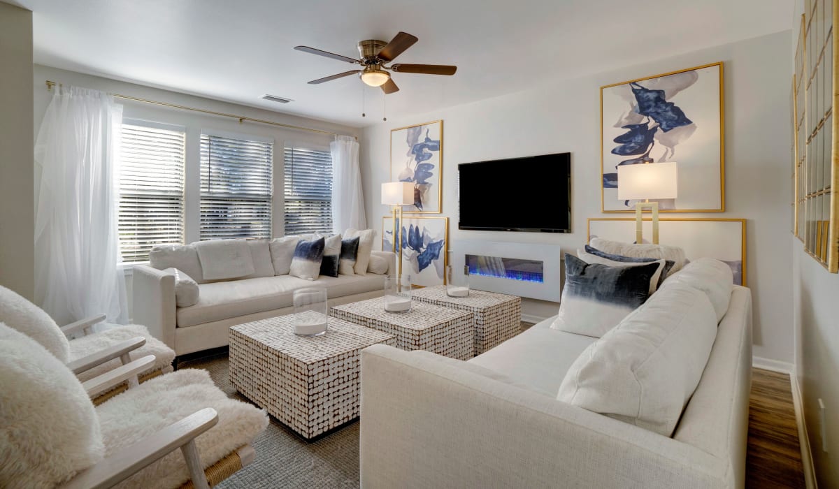 Living room at Estates at Palm Bay in Fort Walton Beach, Florida