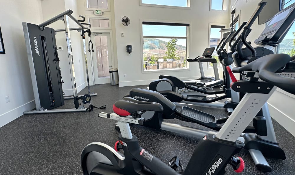 Gym at Liberty Point at Liberty Point Townhome Apartments in Draper, Utah