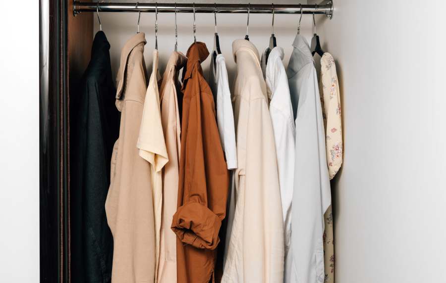 Linen closet at Crystal Commons Townhomes in Gates, New York