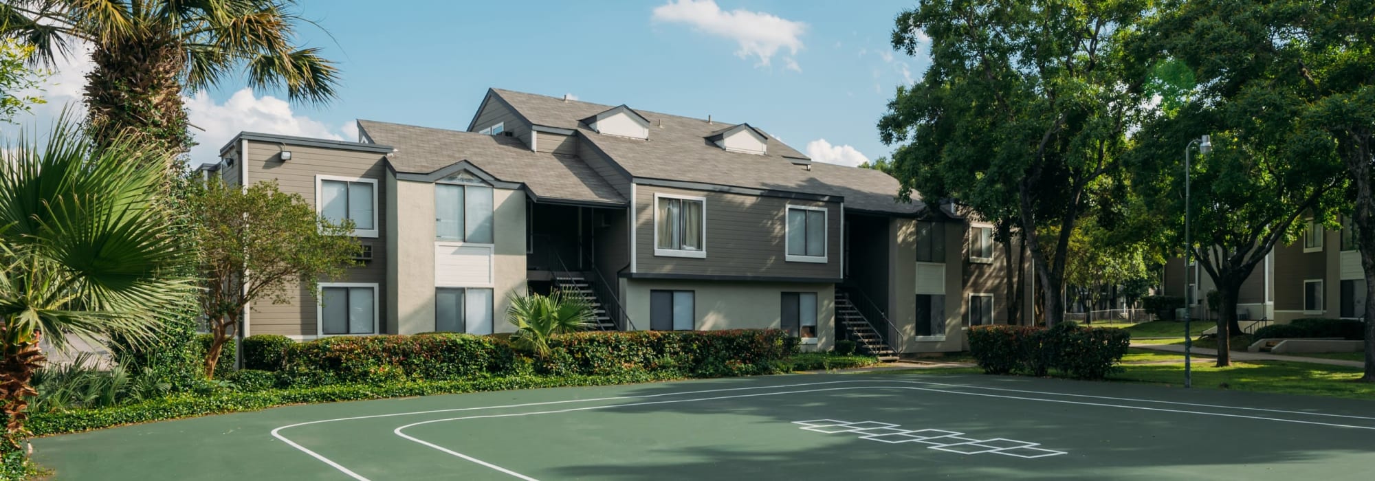 Basketball court at Park Vista Apartments in San Antonio, Texas