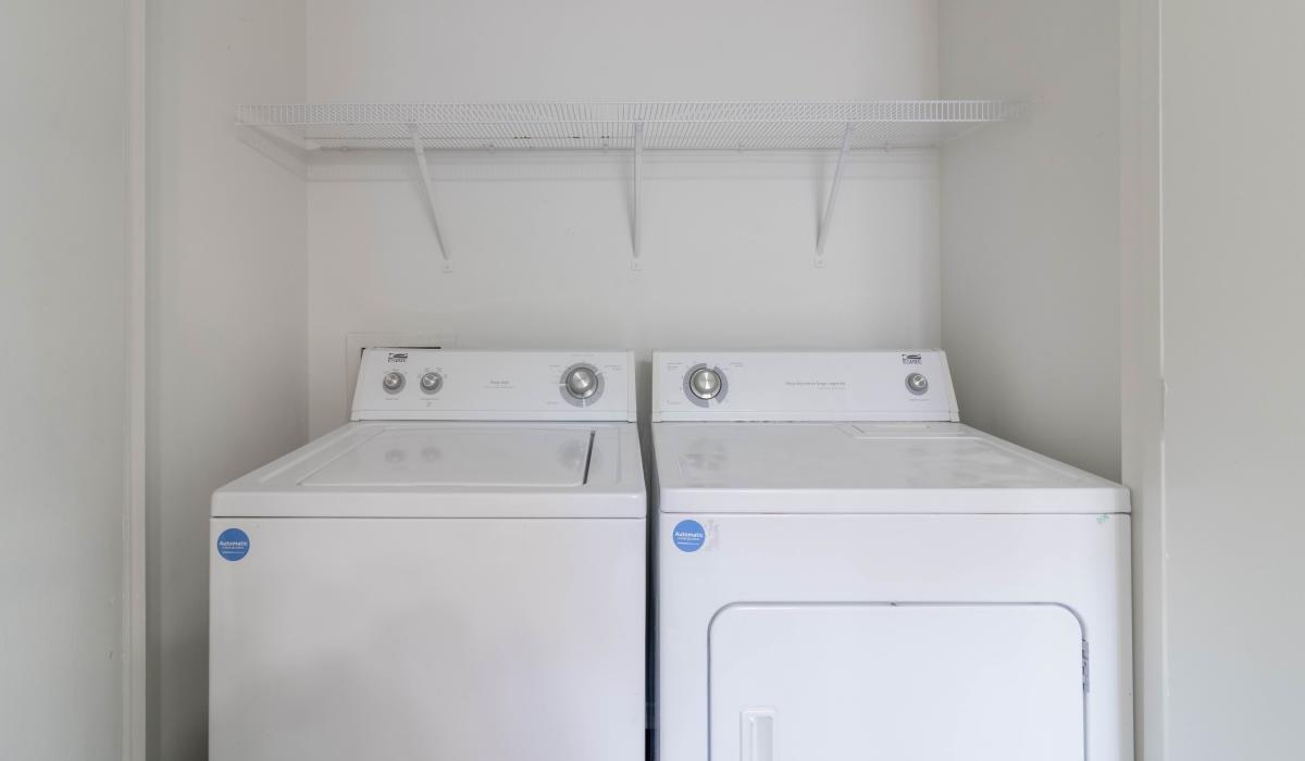 washer and dryer in unit at Tanglewood Apartments in Southern Pines, North Carolina