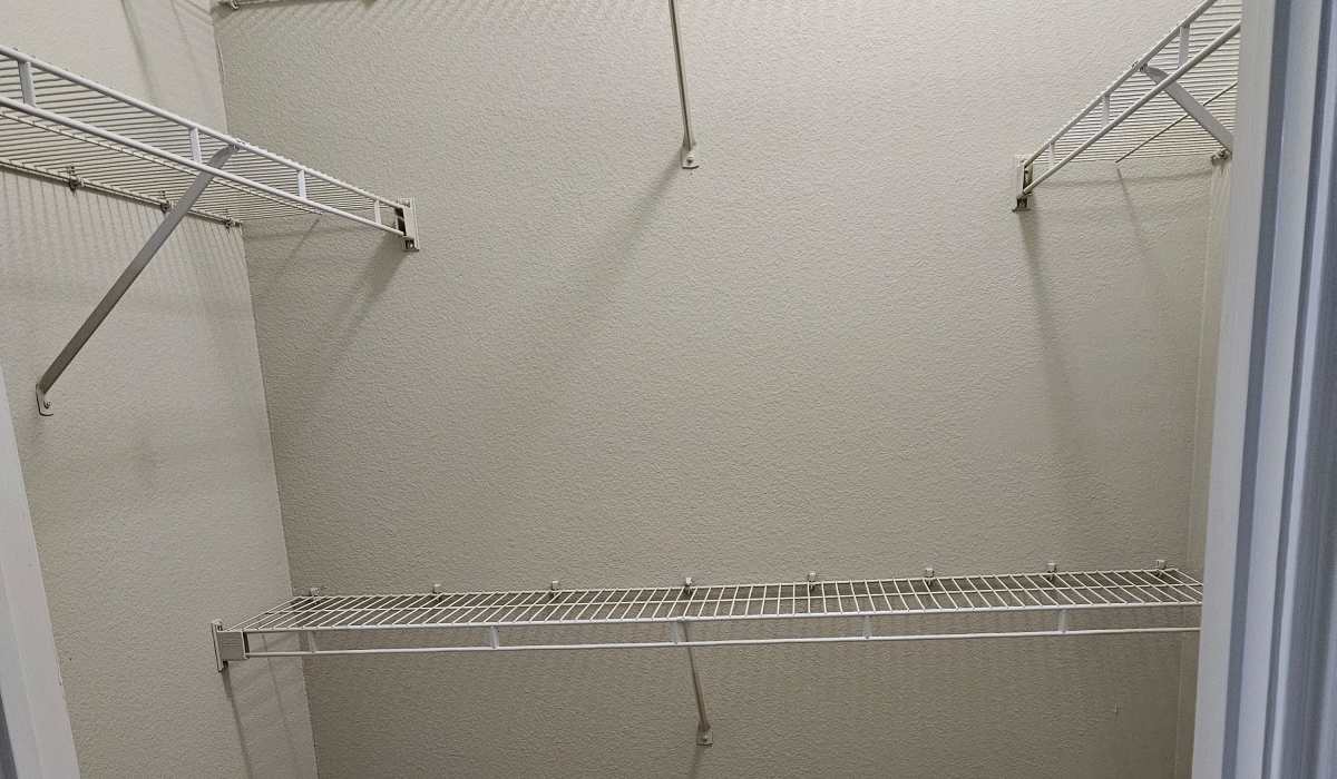 Walk-in closet at Lebanon Ridge in Frisco, Texas
