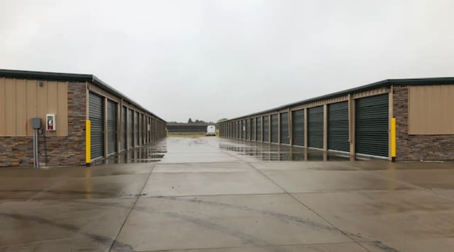 Exterior of outdoor units at KO Storage of Vermillion in Vermillion, South Dakota