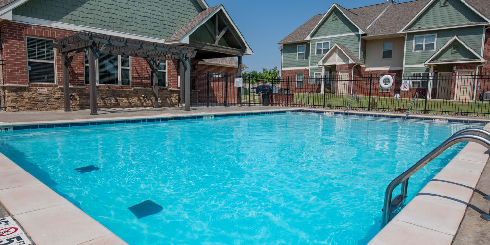 Sparkling pool at Cross Timber in Oklahoma City, Oklahoma