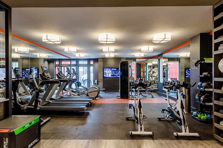 Stay healthy in our fitness center at 933 the U