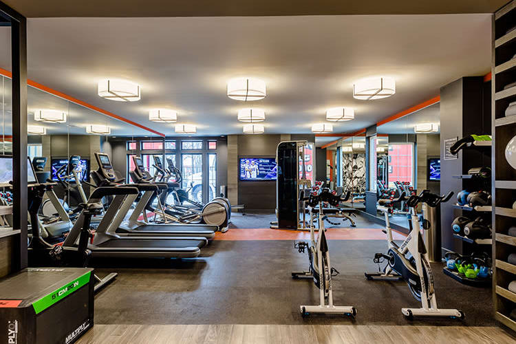 Stay healthy in our fitness center at 933 the U