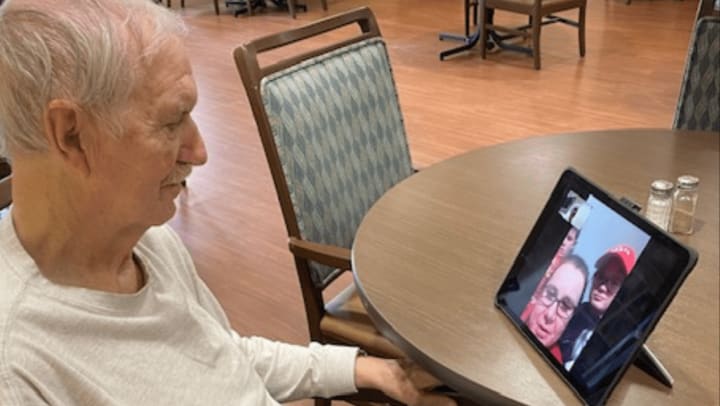 Virtual visits during COVID-19 for memory care residents