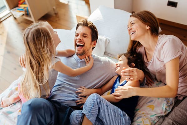Happy family at Sheffield Heights Apartment Homes in Nashville, Tennessee