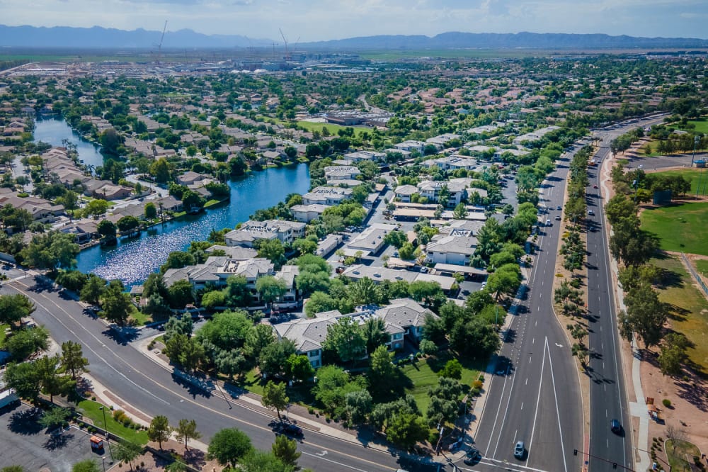 View the neighborhood information at Waterside at Ocotillo in Chandler, Arizona