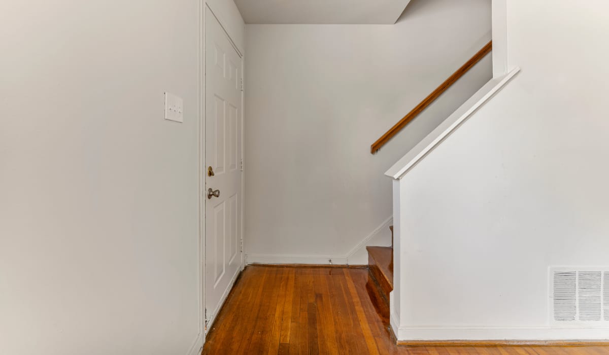 View of the entryway in a model home at Landmark at Patterson in Richmond, Virginia