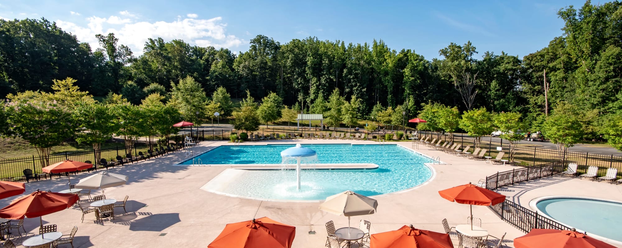 A swimming pool at Geiger Ridge in Quantico, Virginia