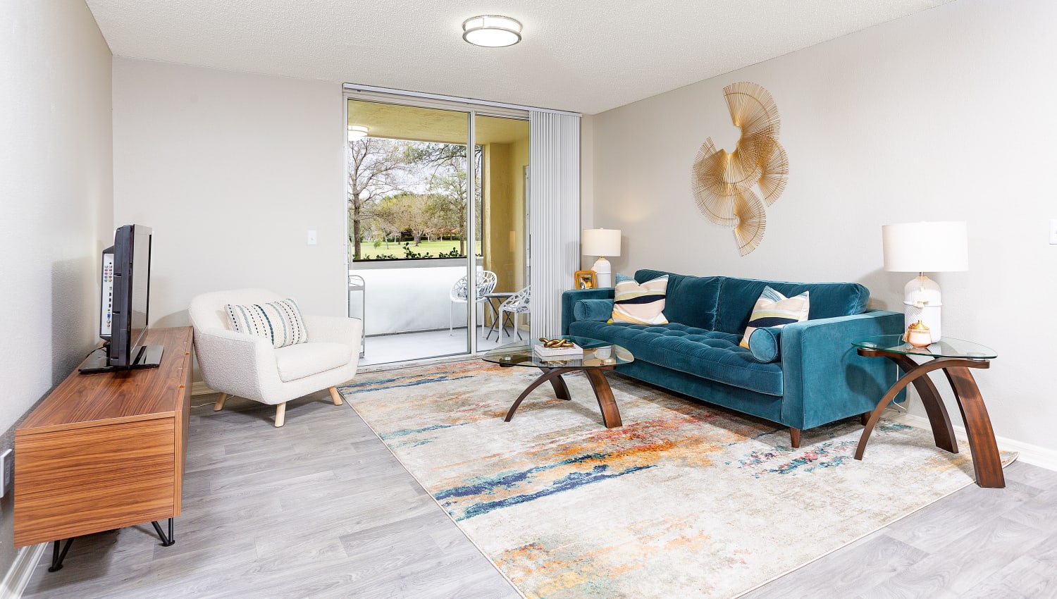 Living Room at Mosaic Apartments in Coral Springs, Florida
