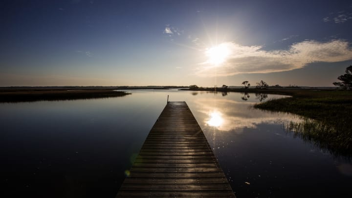Sunrise at the Timucuan Preserve in Jacksonville, Florida