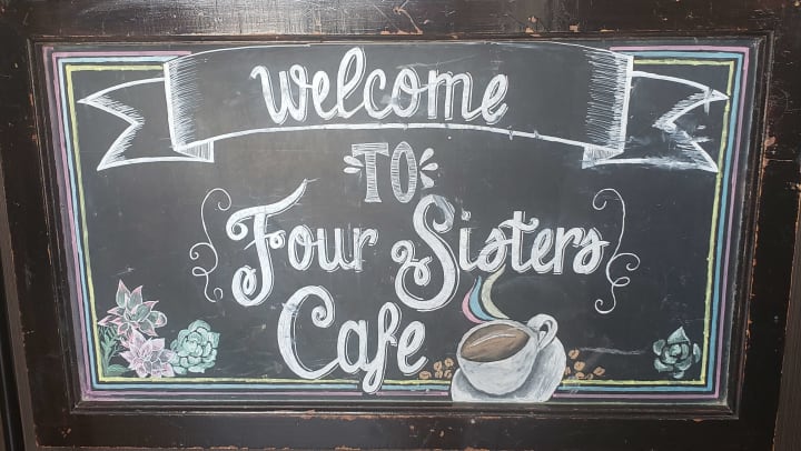 Four Sisters Cafe Sign Roseville CA