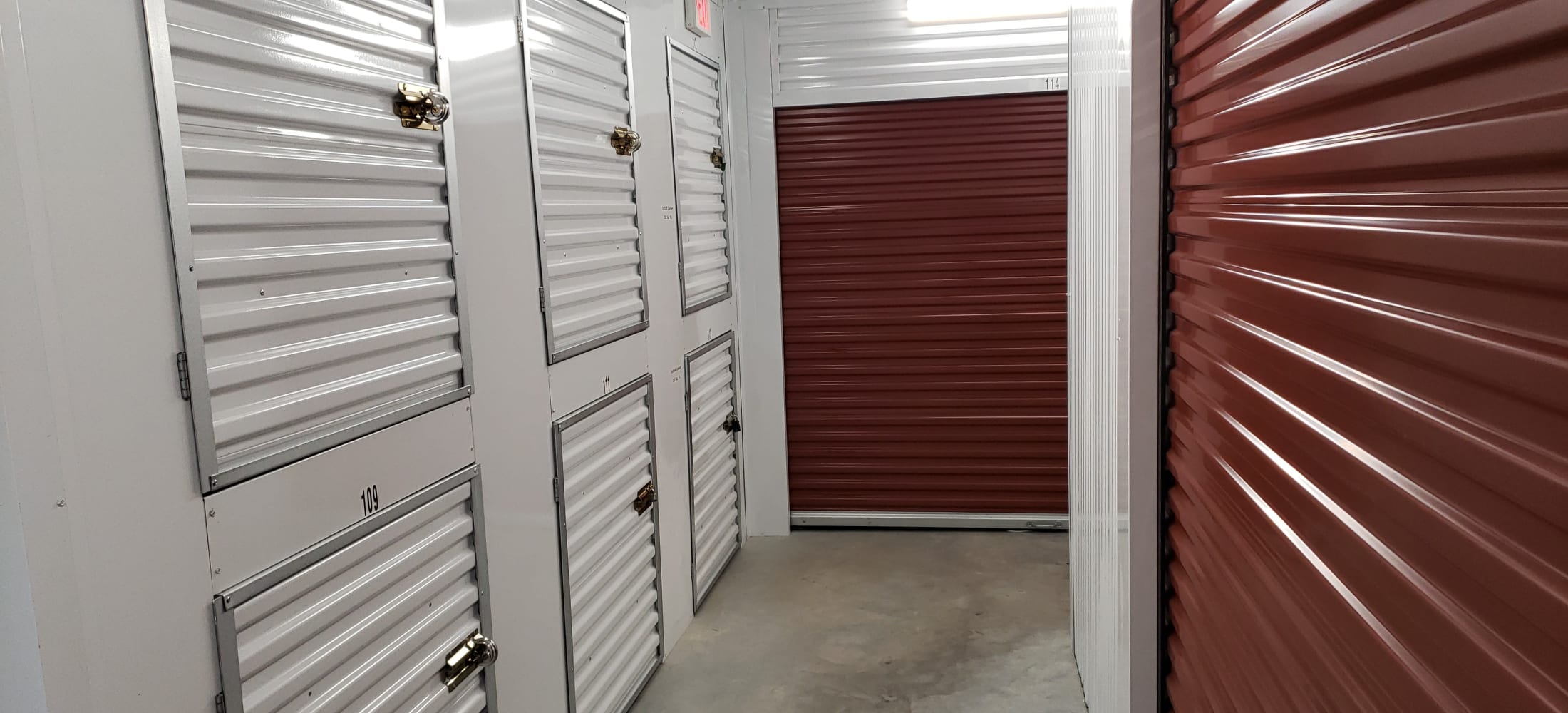 Indoor storage units at Storage Authority Walters Rd in Houston, TX