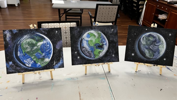 Tacoma (WA) residents painted some amazing depictions of the earth.