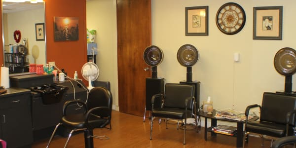 onsite salon for residents at Retirement Ranch in Clovis, New Mexico