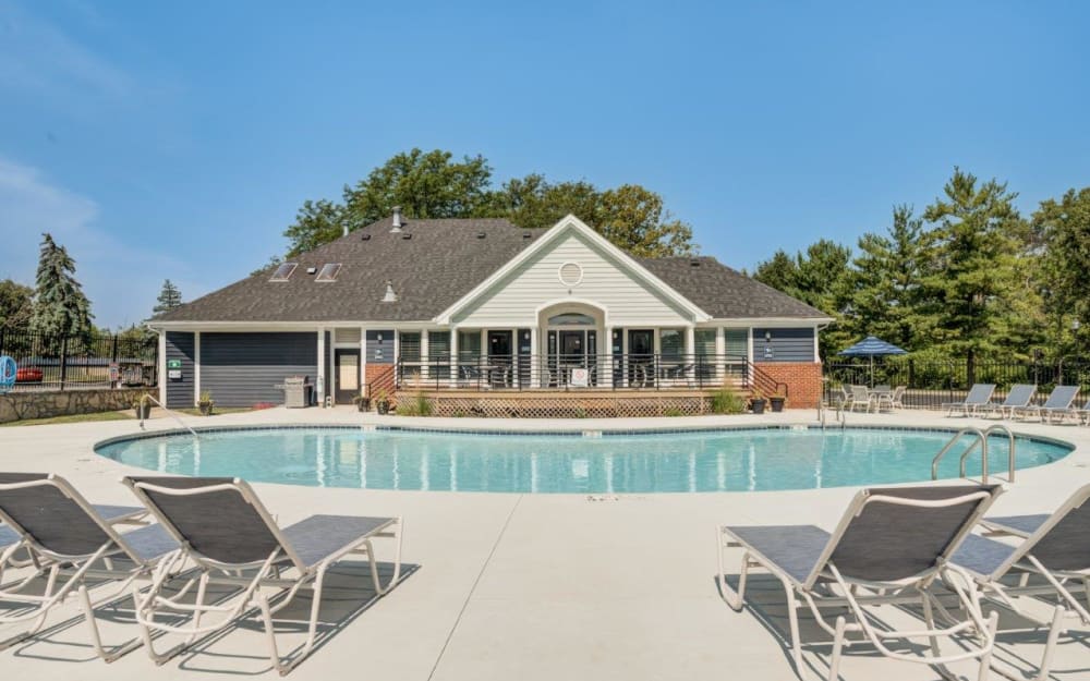 Swimming pool at Hidden Lakes Apartment Homes in Miamisburg, Ohio 
