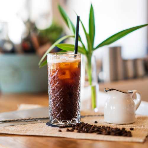 Ice coffee at Quail Run in Oklahoma City, Oklahoma