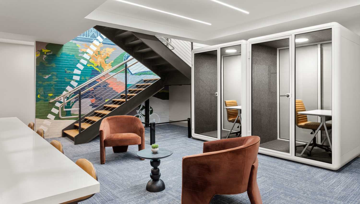 Resident coworking lounge at Cielo in Charlotte, North Carolina