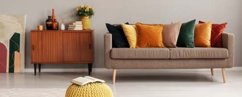  Couch and plants in a living room at ARTISAN Management Group in Des Moines, 