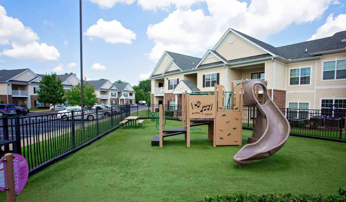 Community playground at Cumberland Trace Village Apartments in Bowling Green, Kentucky