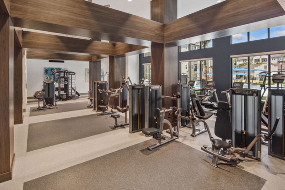 State-of-the-art fitness center at Murano at Three Oaks in Fort Myers, Florida