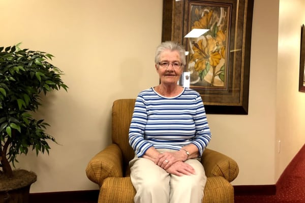Velma Garrett at Heritage Meadows Gracious Retirement Living in Cambridge, Ontario