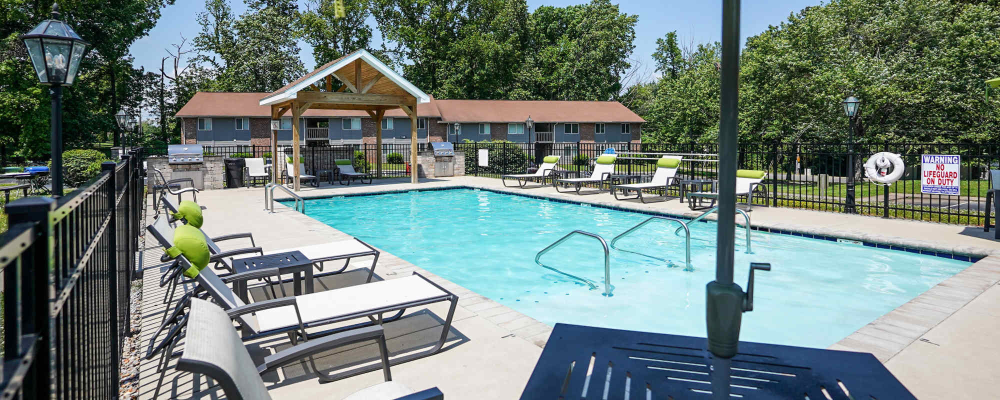 Swimming pool at Northwoods Apartments in Clarksville, Tennessee
