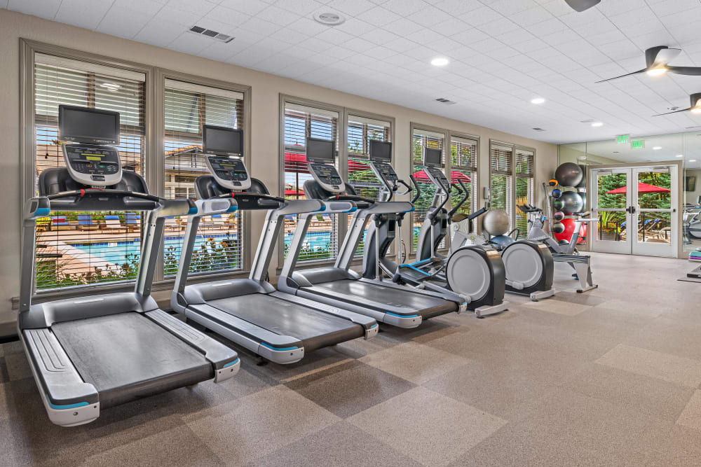 State of the art fitness center at Montrachet Apartment Homes in Lakewood, Colorado
