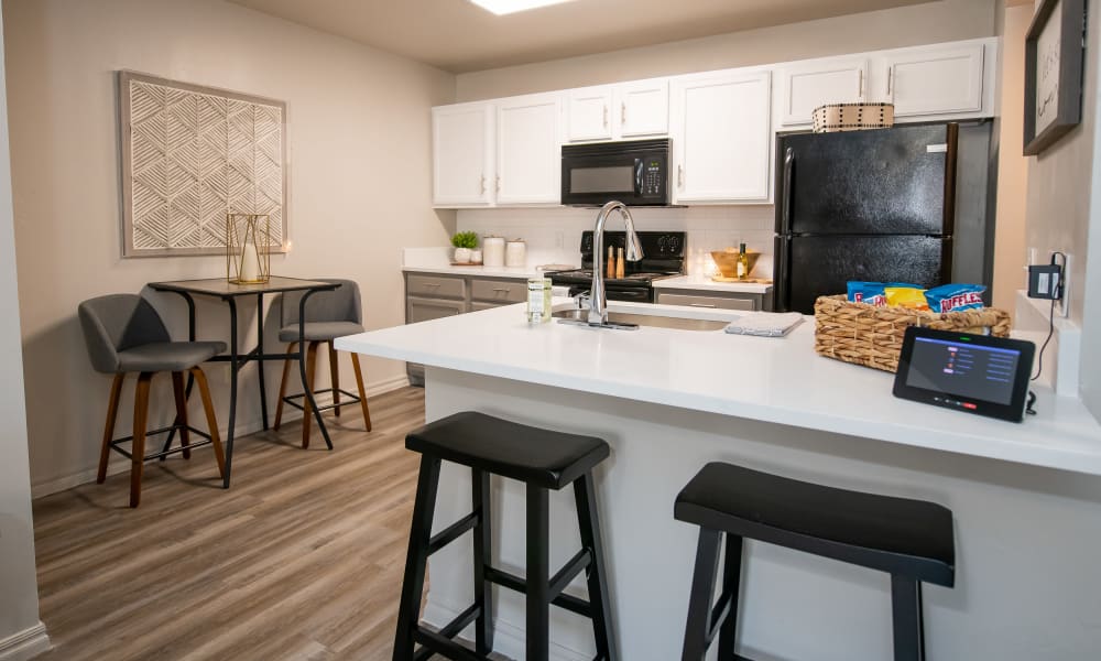 Model kitchen at Cross Timber in Oklahoma City, Oklahoma