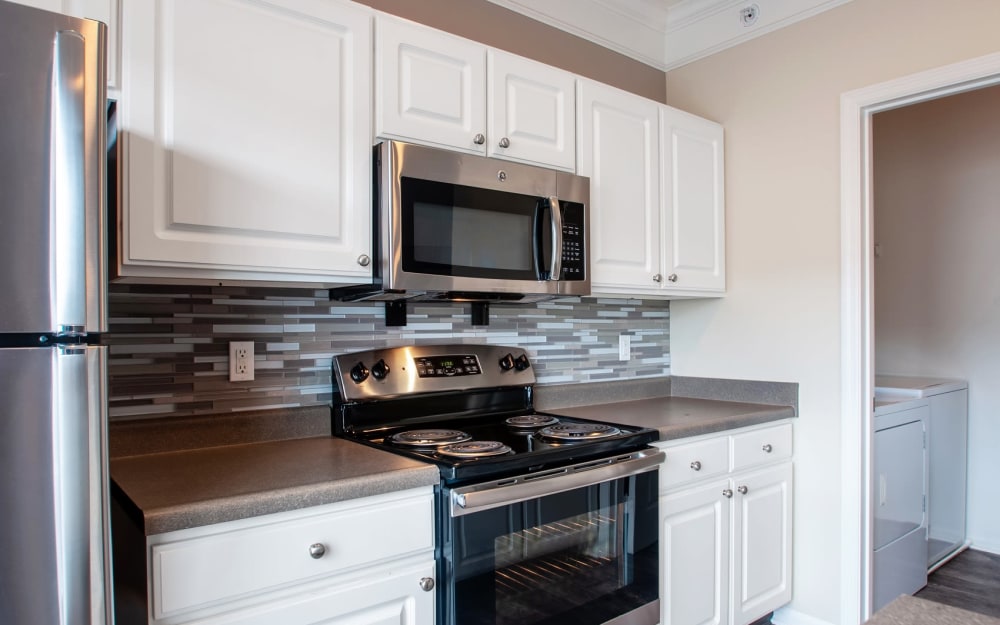 Model bedroom at Christopher Wren Apartments & Townhomes in Wexford, Pennsylvania