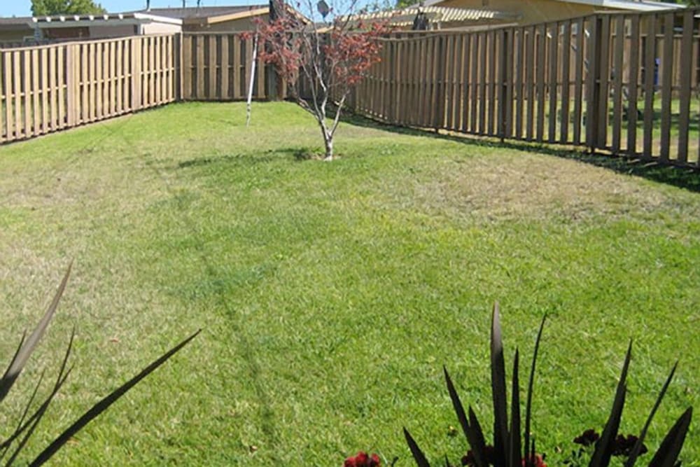 A fenced yard at Chesterton in San Diego, California