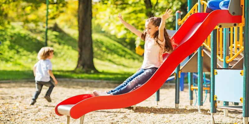 Children playing at a school near Osprey Point in Virginia Beach, Virginia