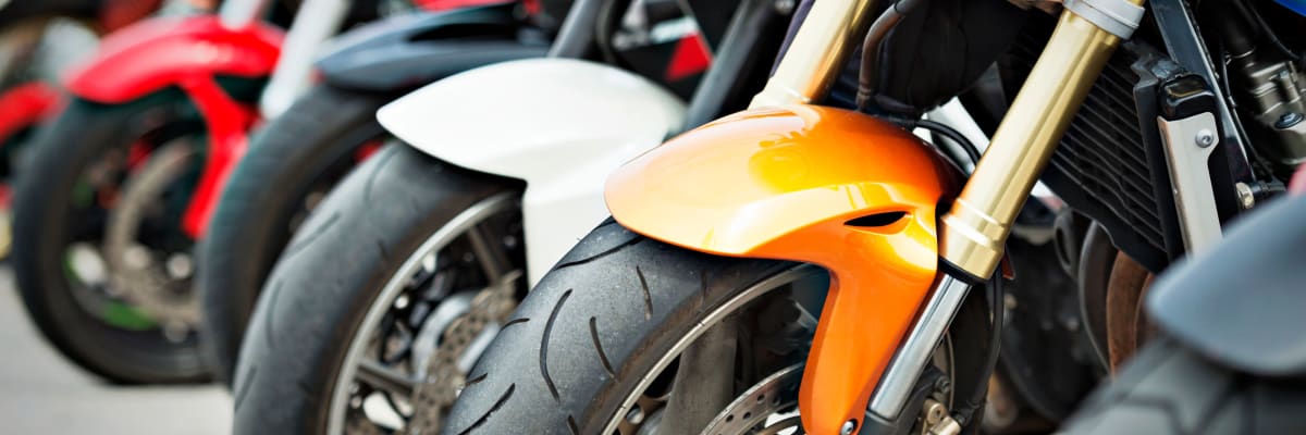 Motorcycles stored at U-Stor Vickery in Benbrook, Texas