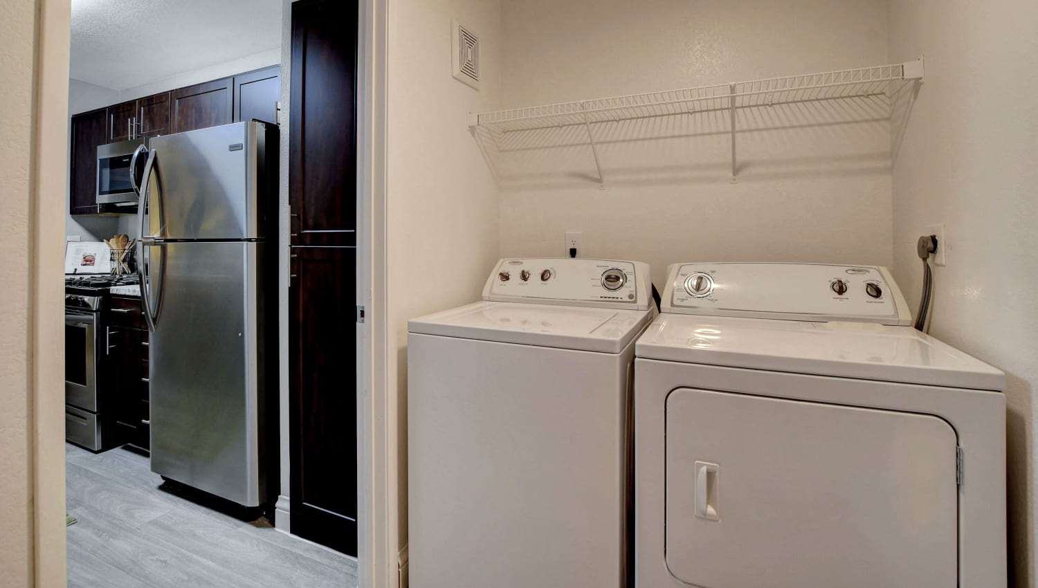In-home washer and dryer at Eagle Trace Apartments in Las Vegas, Nevada