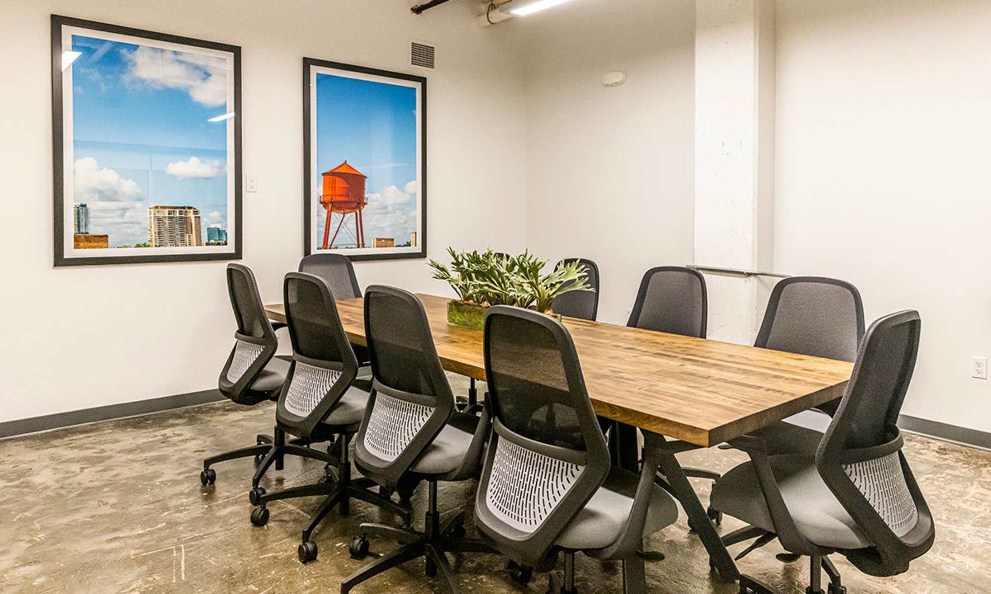 Private conference room available at Workhouse at Union Terminal in Jacksonville, Florida