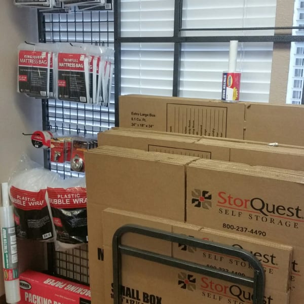 Packing supplies sold at StorQuest Self Storage in Bakersfield, California