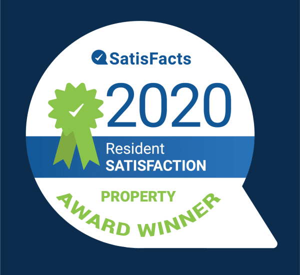 Oaks Vernon received the SatisFacts Award for resident satisfaction in 2020