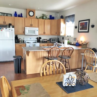 A kitchen in a home at Stony Oak in Joint Base Lewis McChord, Washington