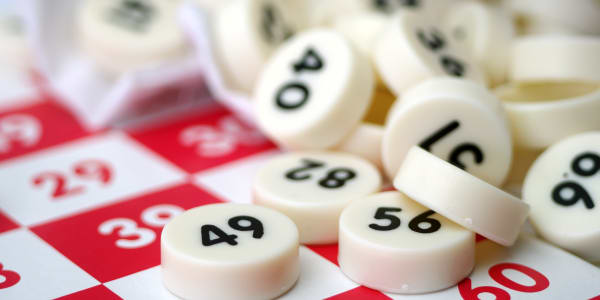 Bingo tiles at Holton Manor in Elkhorn, Wisconsin