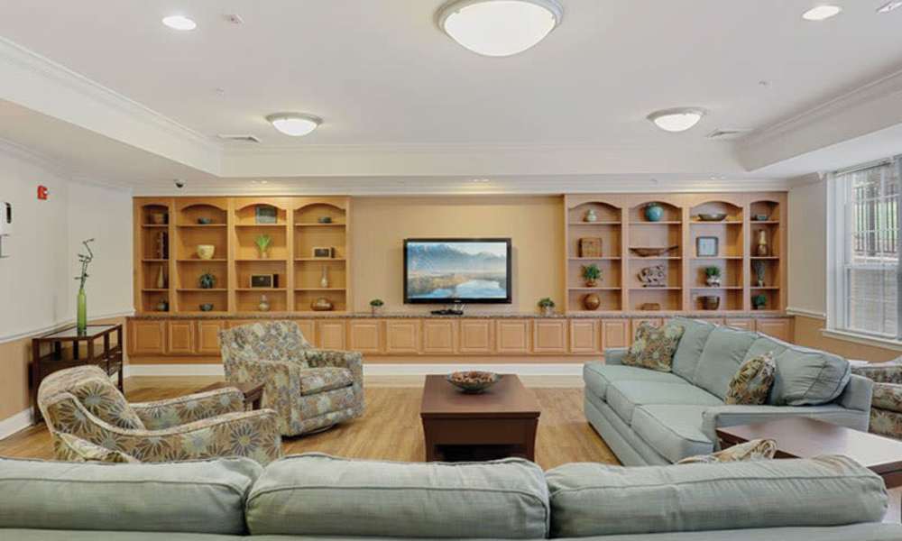 Living room at Ellicott Gardens in Ellicott City, Maryland