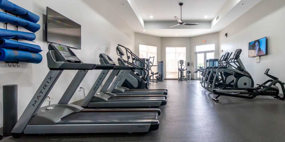 Fitness center at Evergreen Estero in Fort Myers, Florida 