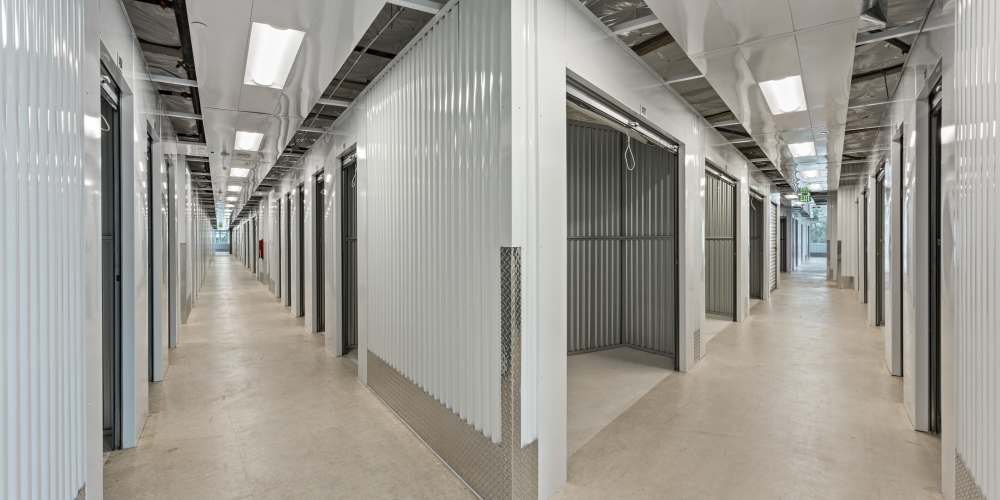 Indoor climate controlled units at StorQuest Self Storage in Stockton, California