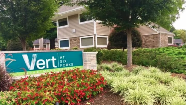 Entrance of vert apartments