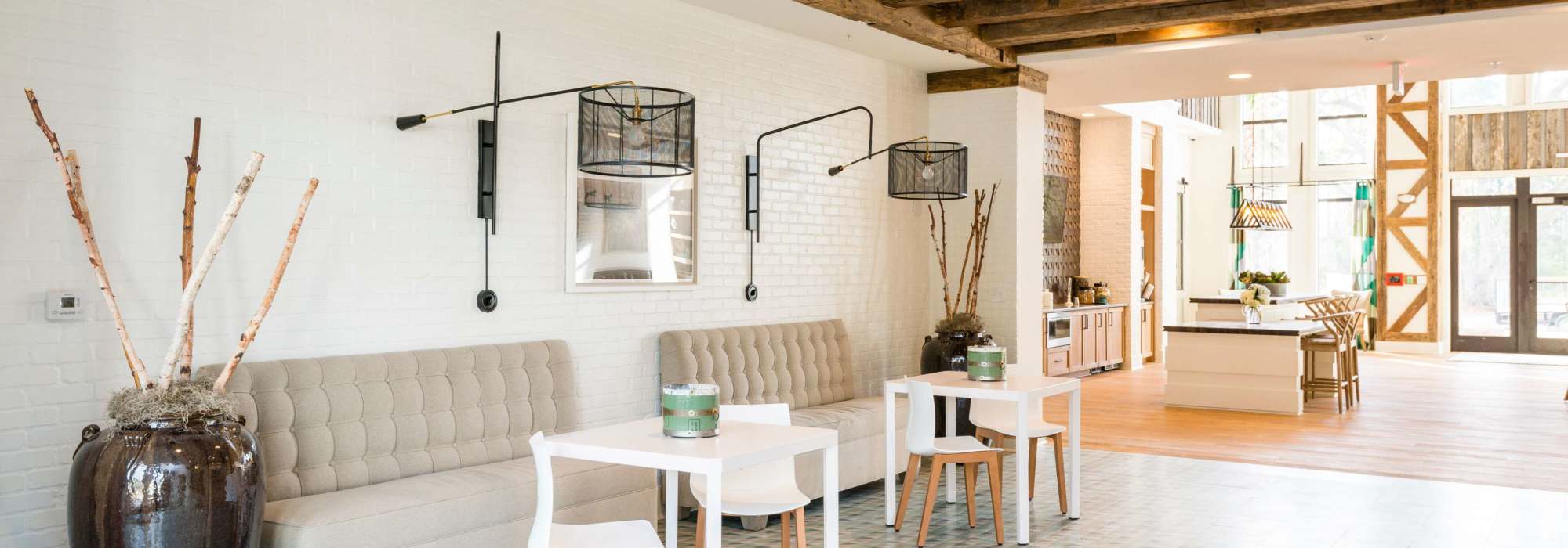 Cozy quiet community spaces at The Heyward in Charleston, South Carolina